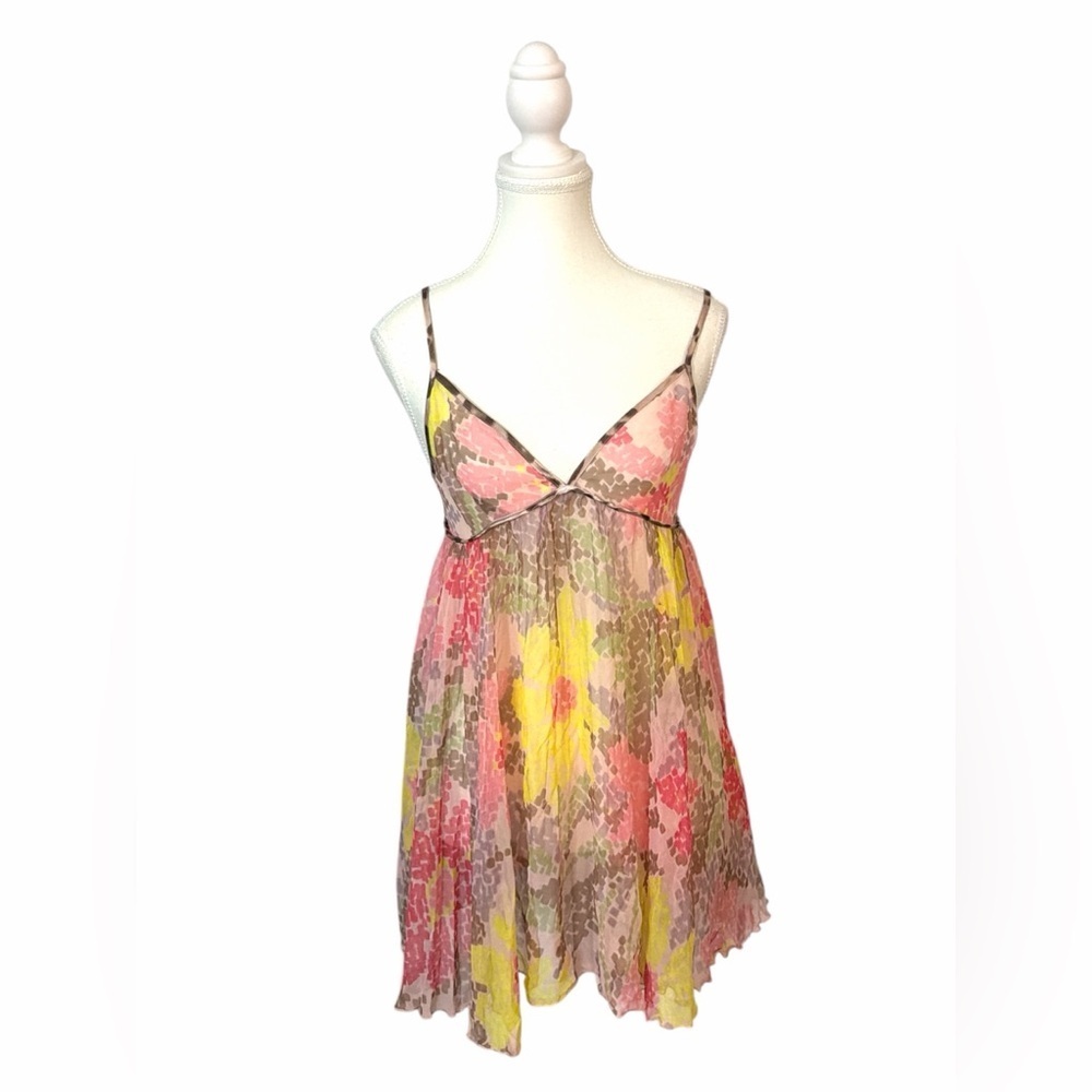 La SENZA - Y2K Multicolor Floral Sheer Babydoll